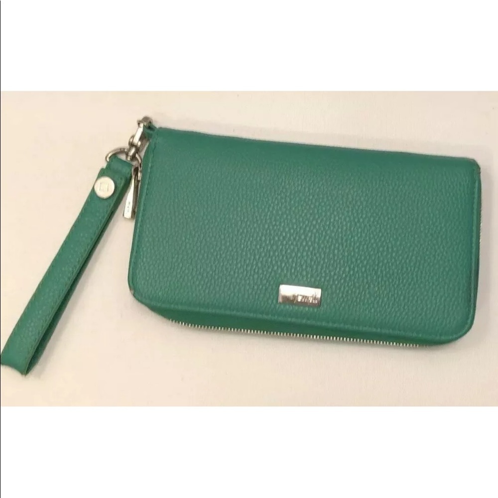 Thirty One Jewell Gatsbys Green Wristlet Wallet